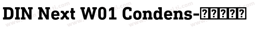 DIN Next W01 Condens字体转换